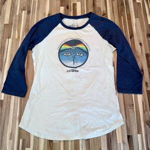 Women’s Burton US Open Raglan Shirt - Navy and White